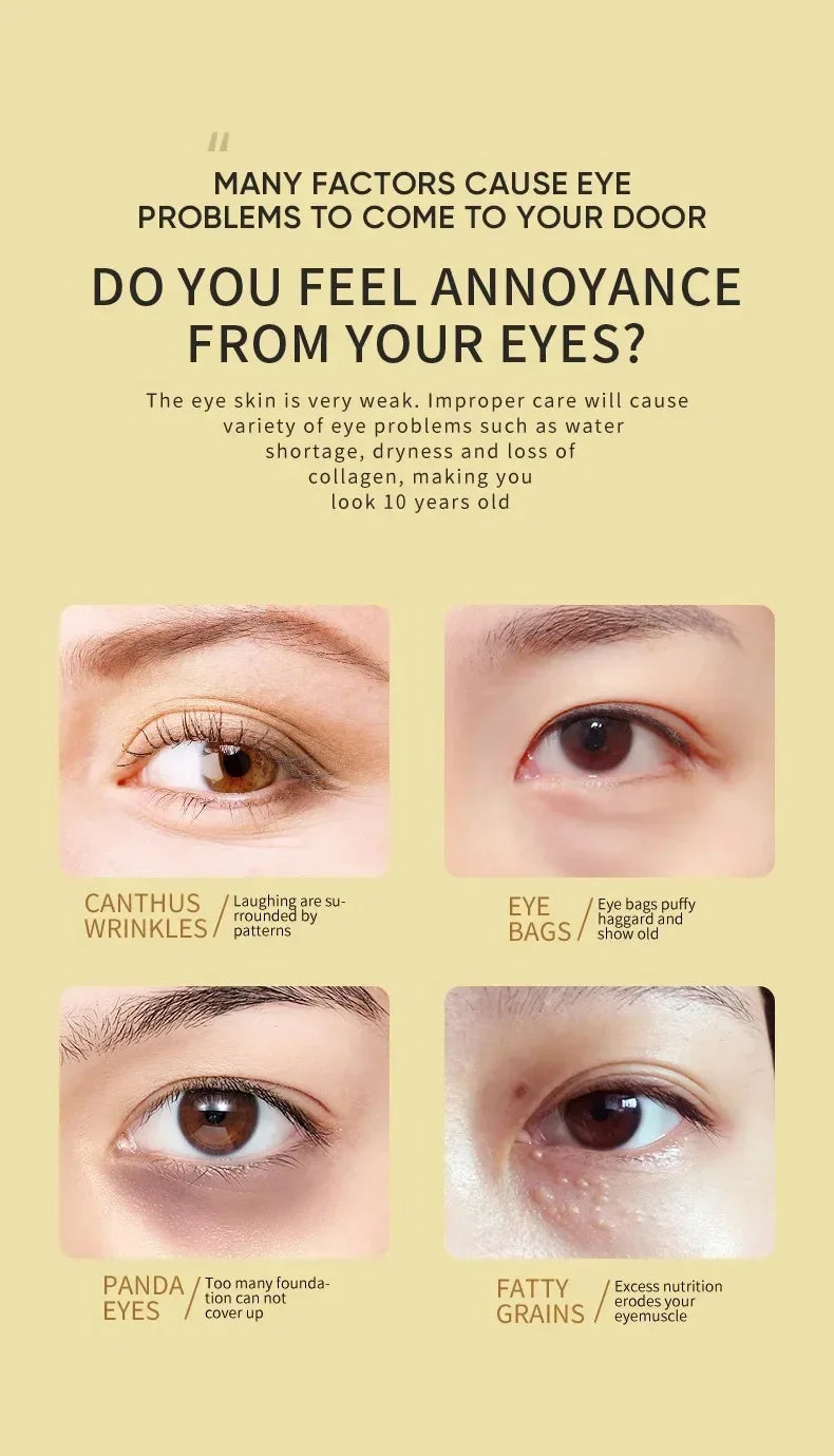 SAKSRAAR Avocado & Gold Eye Mask – Anti-Wrinkle, Dark Circle & Puffiness Treatment (60/120 PCS)