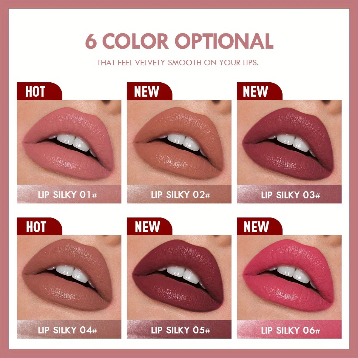LuxuryGlow Waterproof Matte Lipstick Pencil – Long-Lasting, Non-Stick, Nude Lip Tint