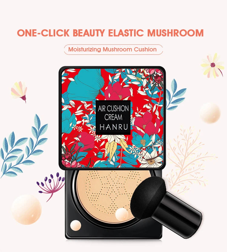 LuxuryGlow Mushroom Air Cushion BB Cream – Moisturizing, Concealing & Long-Lasting