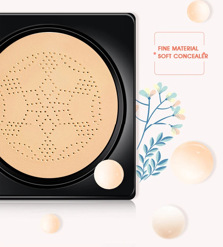 LuxuryGlow Mushroom Air Cushion BB Cream – Moisturizing, Concealing & Long-Lasting