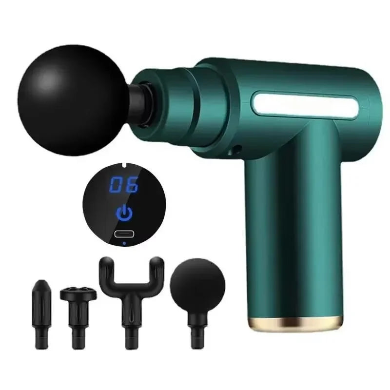 LuxuryGlow Electric Fascia Massage Gun – Deep Tissue Muscle Relaxation with Display