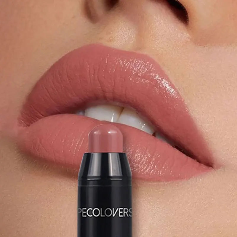 LuxuryGlow Waterproof Matte Lipstick Pencil – Long-Lasting, Non-Stick, Nude Lip Tint