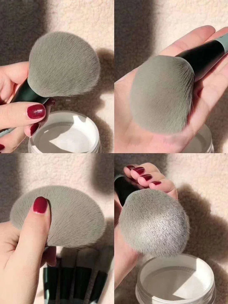 Juego de 13 brochas de maquillaje para mujer, para sombra de ojos, base, colorete, herramientas de maquillaje suaves, bolsa de belleza