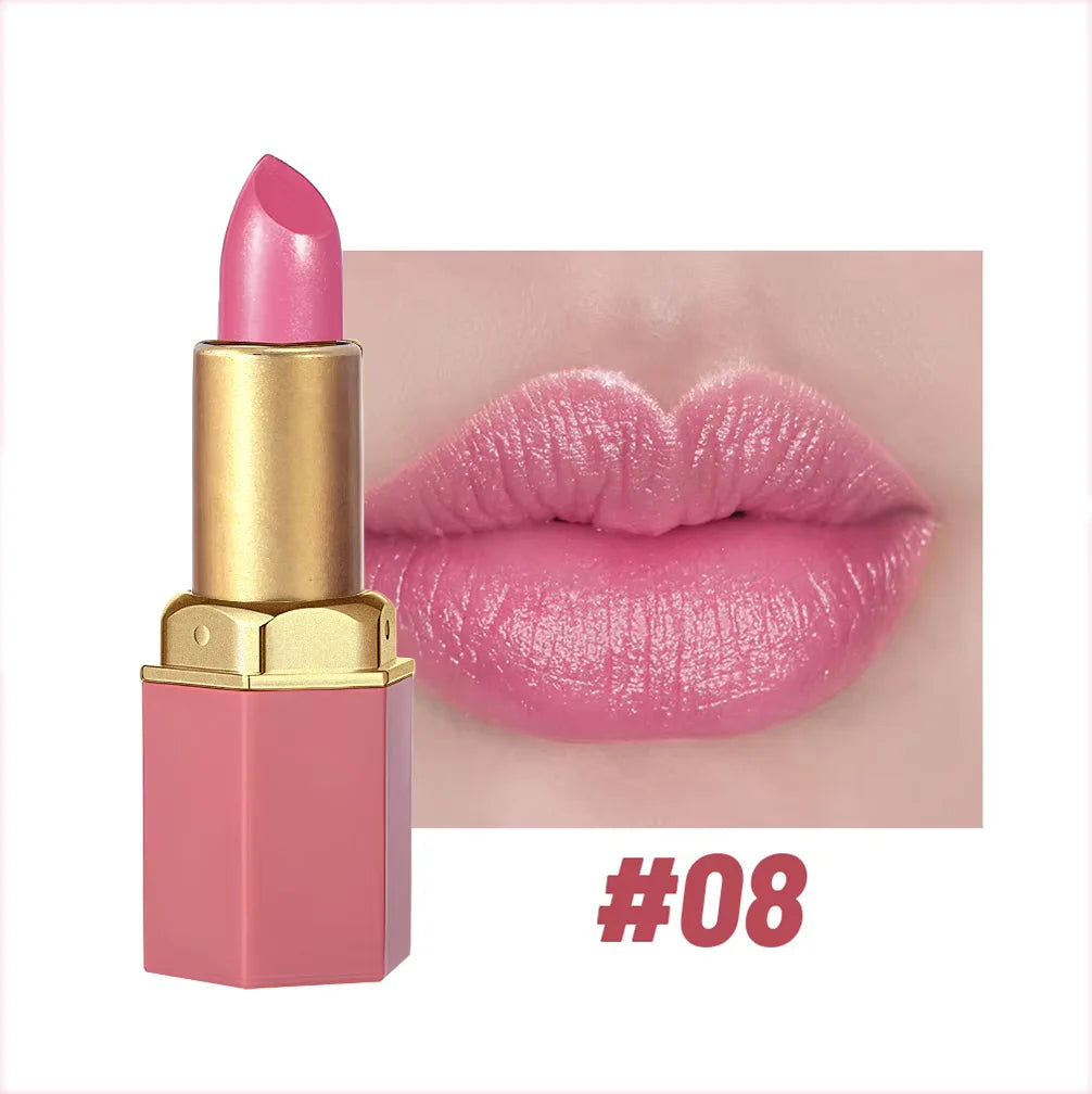 Barra de labios Luxury Gold Bar: brillo mate aterciopelado para un color suave y duradero (1 unidad)