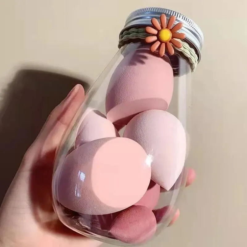6-Pack Dual Use Makeup Sponges | Wet & Dry Water Drop Beauty Blender Puff