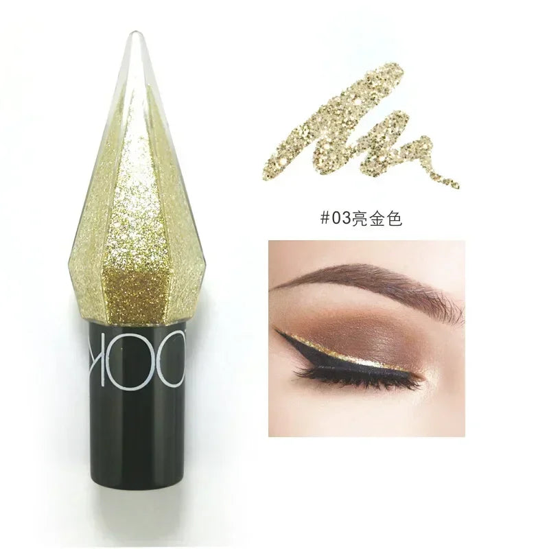 SAKSRAAR Diamond Glitter Eyeliner & Eyeshadow – Waterproof, Shimmer, Long-Lasting (2.5g)