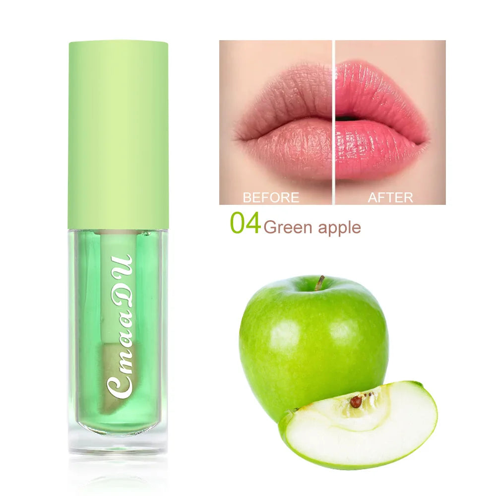 CMAADU 6-in-1 Color-Changing Lip Gloss Set – Fruity, Long-Lasting & Hydrating