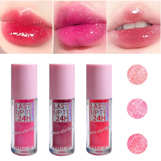 JUJU Dream Flowing Light Glitter Lip Gloss – Long-Lasting, Moisturizing & Waterproof