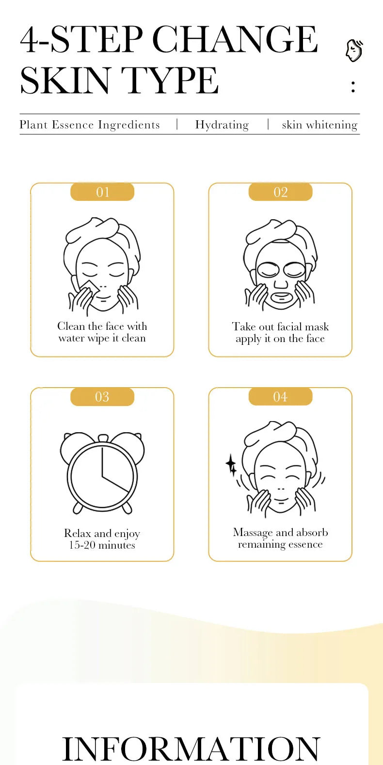 SADOER 15PCS 24K Gold Hyaluronic Acid Face Masks – Firming & Hydrating Skincare Set