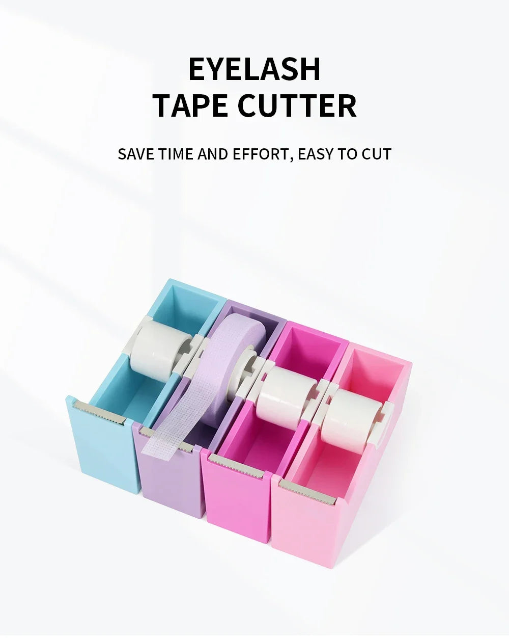 ZXZZS Lash Tape Cutter Tool – Rotating Eyelash Extension Tape Splitter for Grafting & Makeup Use