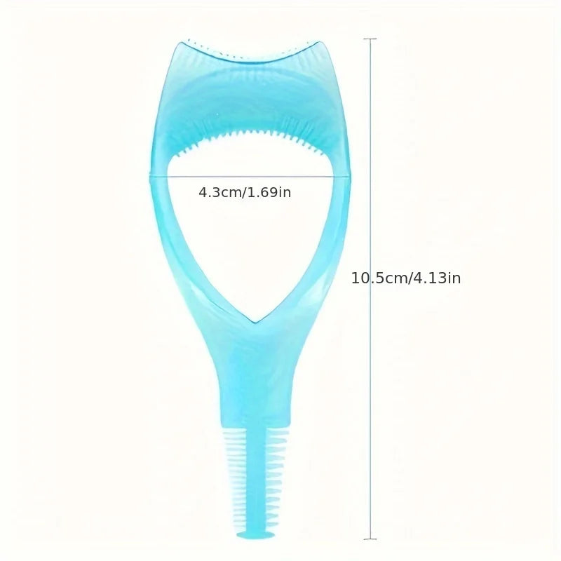 LuxuryGlow 3-in-1 Mascara Applicator, Eyelash Curler Guard & Eyebrow Shaping Tool