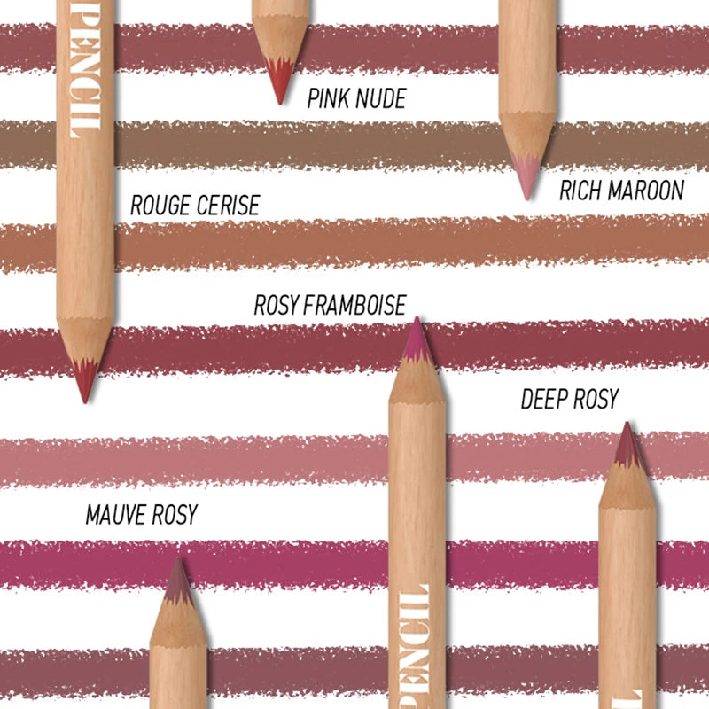 Lápiz delineador de labios LuxuryGlow Face Secret Sculpt: set de delineador de labios mate, duradero y resistente al agua