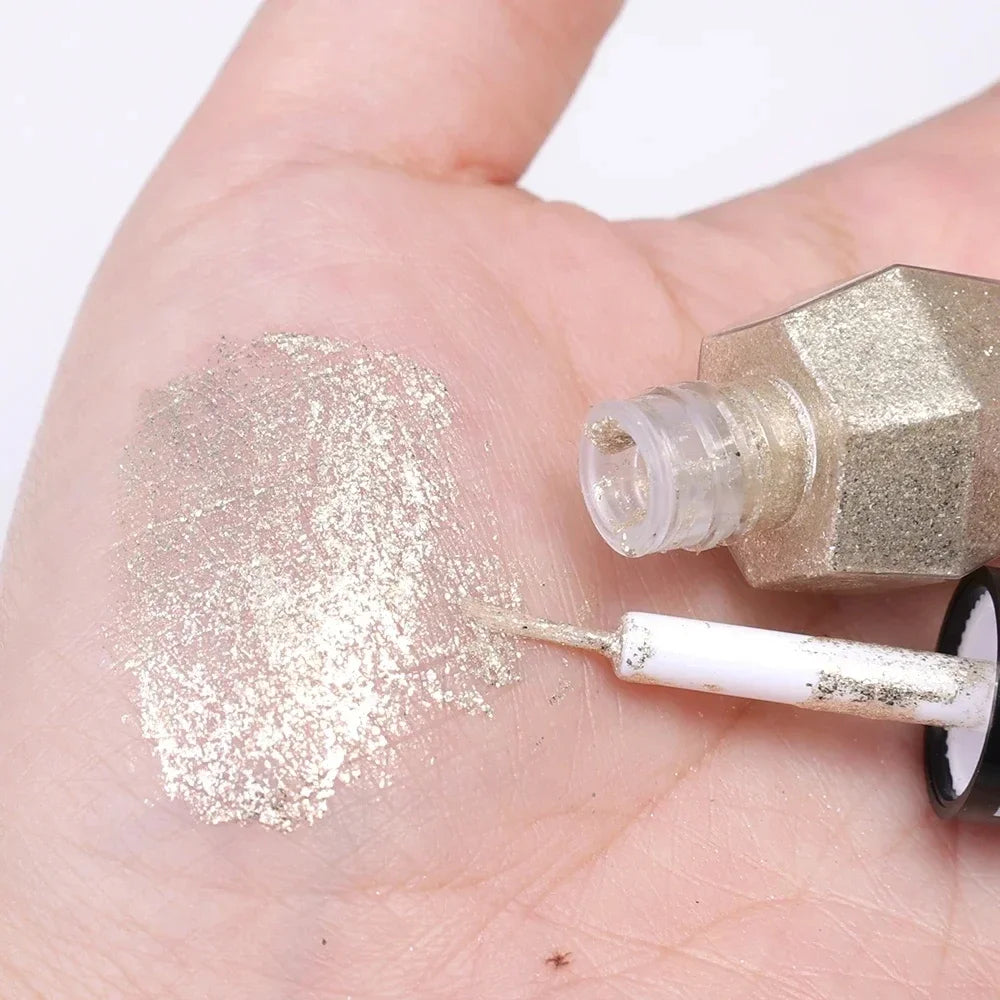 SAKSRAAR Diamond Glitter Eyeliner & Eyeshadow – Waterproof, Shimmer, Long-Lasting (2.5g)
