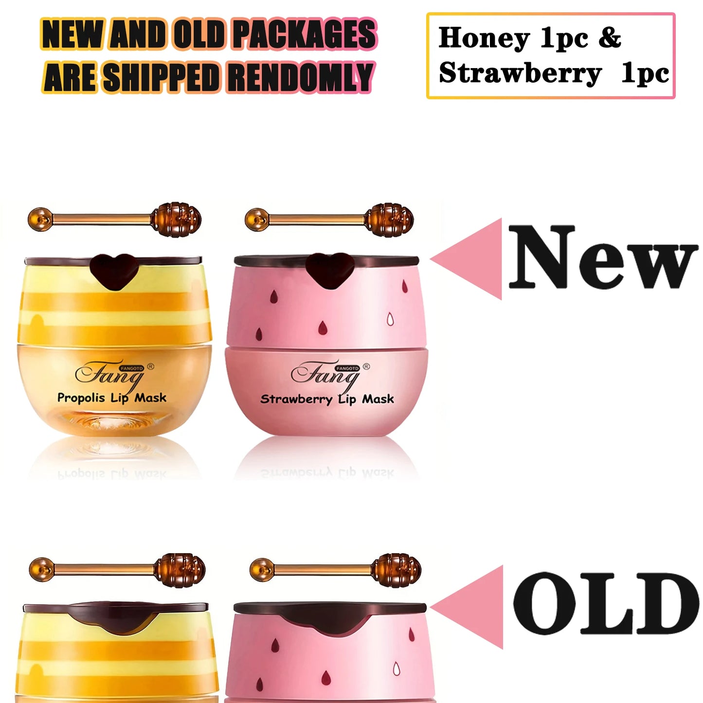Lakerain 2 Pack Bee Balm Lip Balm – Hydrating, Exfoliating & Lip Repair Set