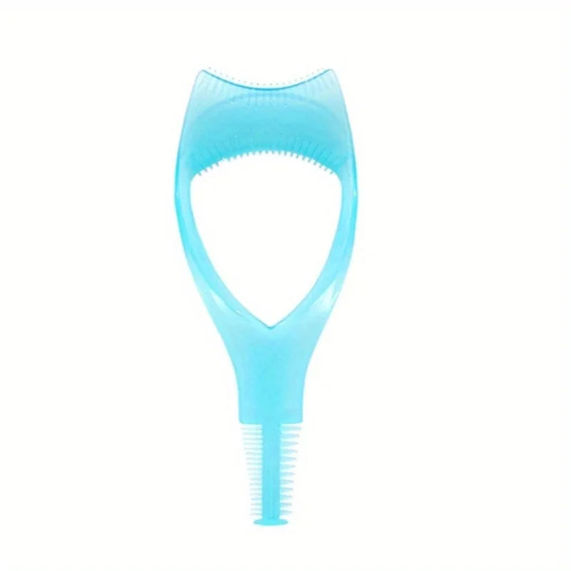 LuxuryGlow 3-in-1 Mascara Applicator, Eyelash Curler Guard & Eyebrow Shaping Tool