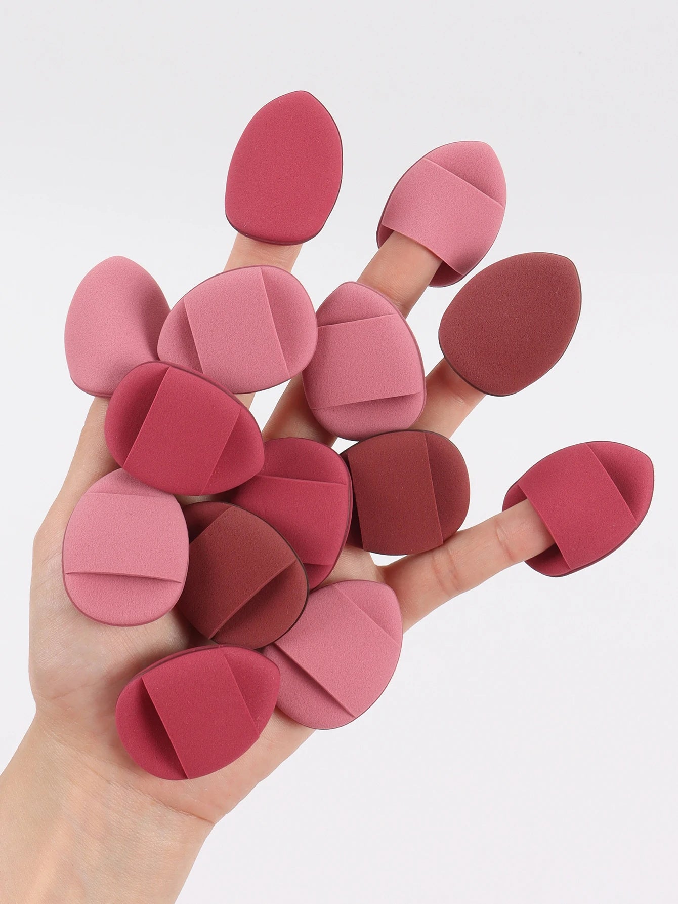 Esponjas de aire LuxuryGlow para dedos: herramienta de maquillaje suave, reutilizable e impecable