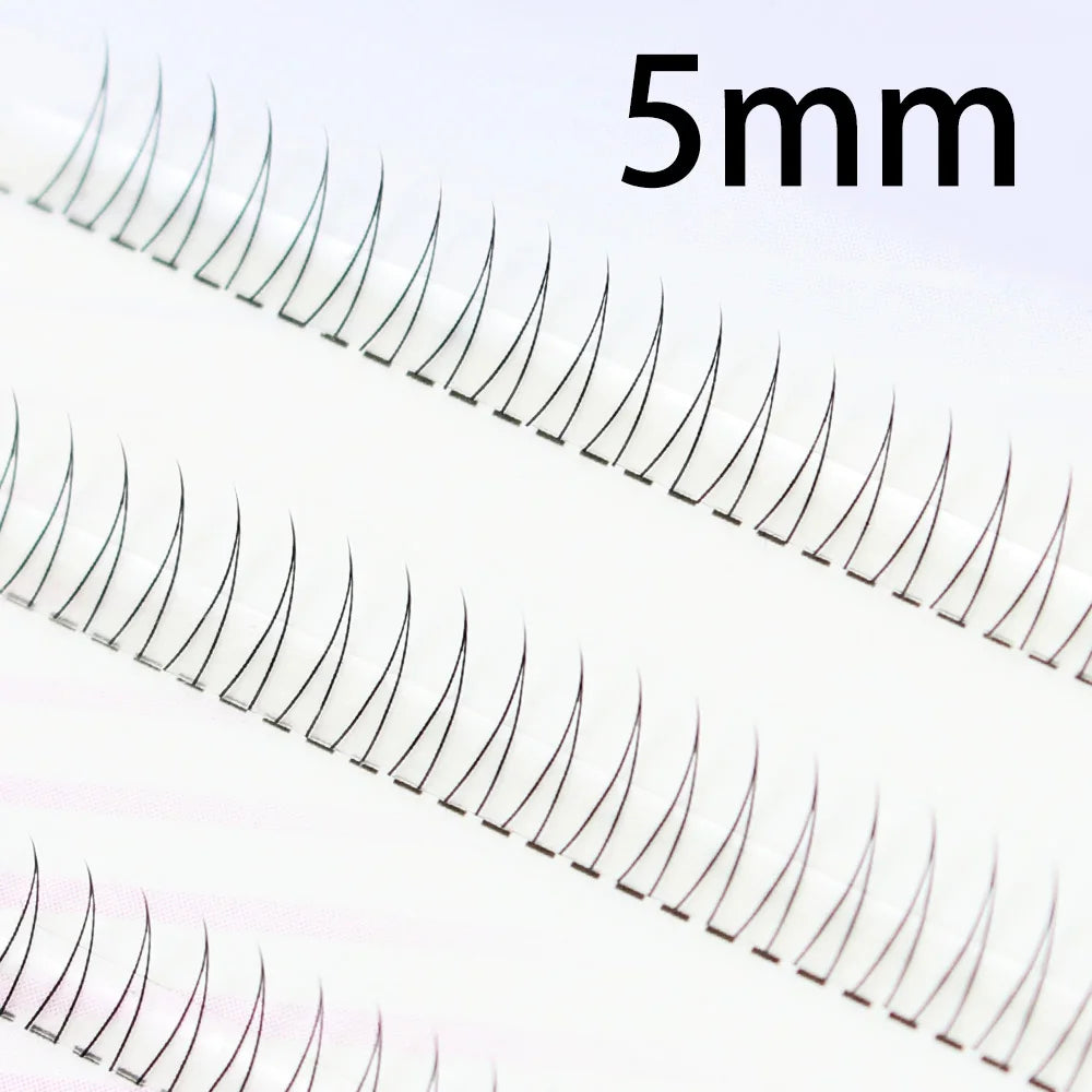 Grupos de pestañas AILYRISS Manga J Curl en forma de V – Pestañas inferiores naturales
