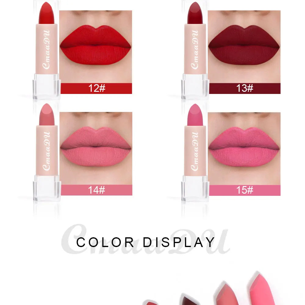 cmaadu Velvet Matte Lipstick – Long-Lasting, Waterproof & Moisturizing Gloss