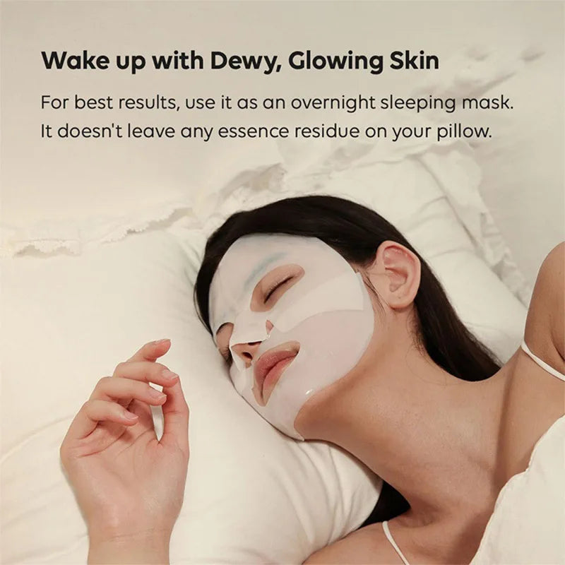 LuxuryGlow Bio Collagen Face Mask – Deep Hydrating & Brightening Overnight Skincare (1/5/10/20 PCS)
