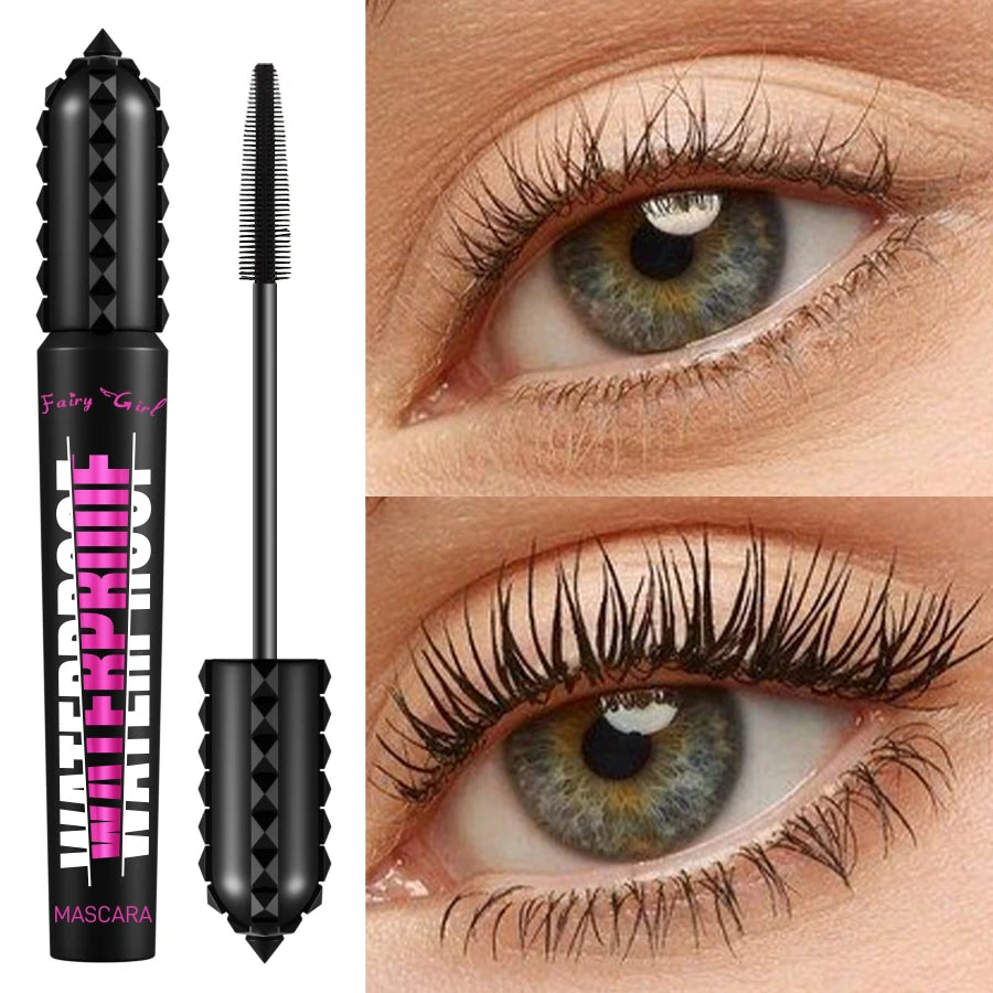 FAIRY GIRL 4D Black Waterproof Mascara – Long-Lasting Curling & Lengthening Eye Makeup