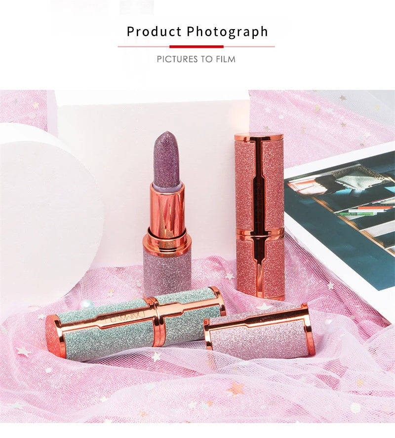 Labial de gelatina Starry Sky de DAIMANPU | Bálsamo labial hidratante que cambia de color
