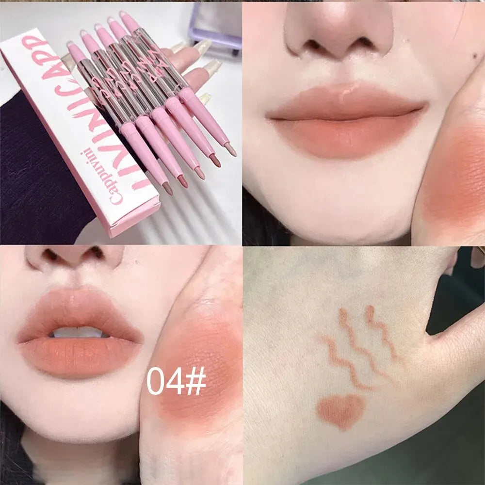 Delineador de labios Nude con pincel Cappuvini: acabado mate de larga duración de Cappuvini
