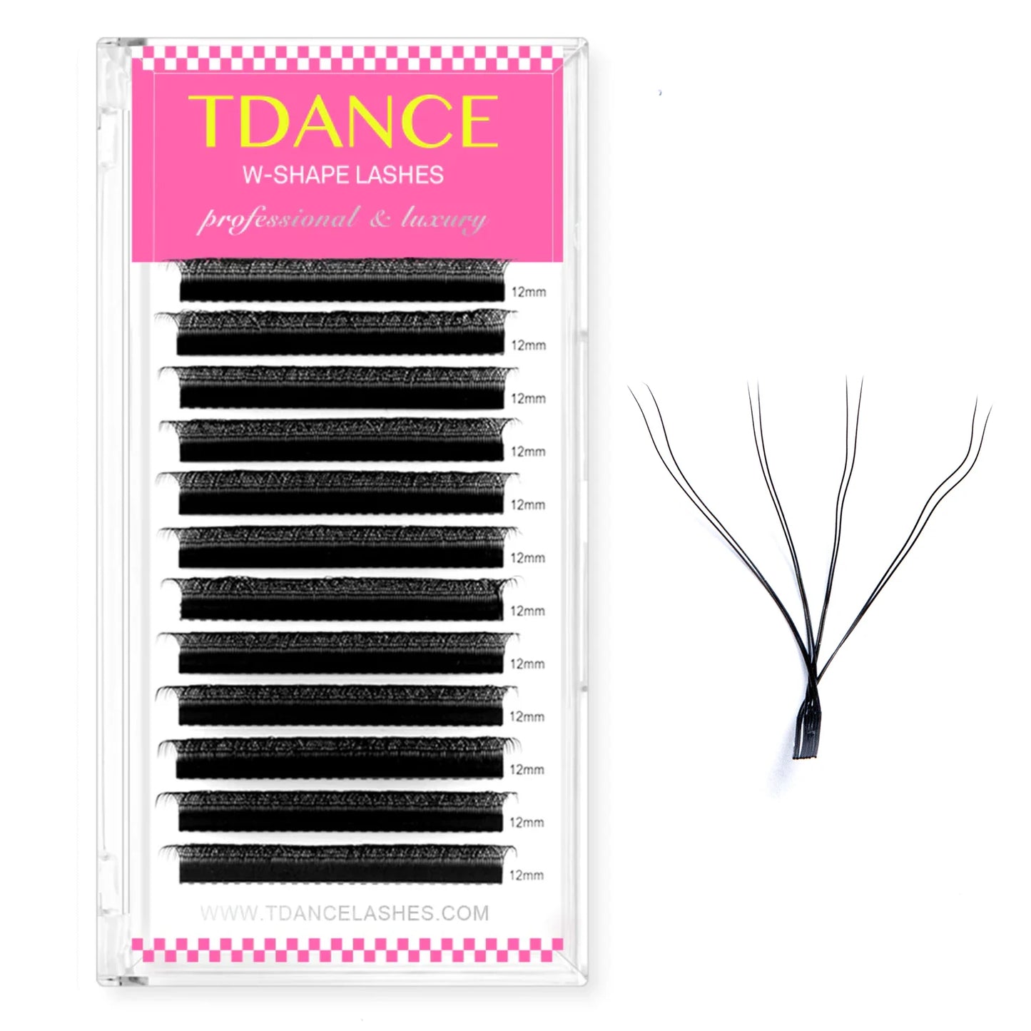 TDANCE 3D–6D Premade W Style Blooming Lash Fans | Faux Mink Volume Eyelash Extensions C162