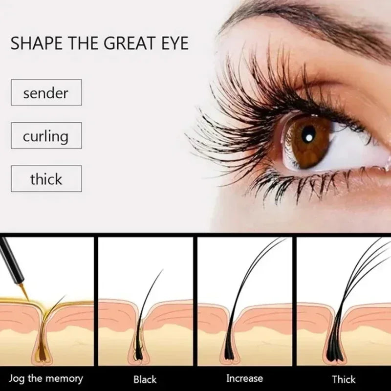 Eelhoe Natural Eyelash Growth Serum with Hyaluronic Acid – Thicker, Longer Lashes