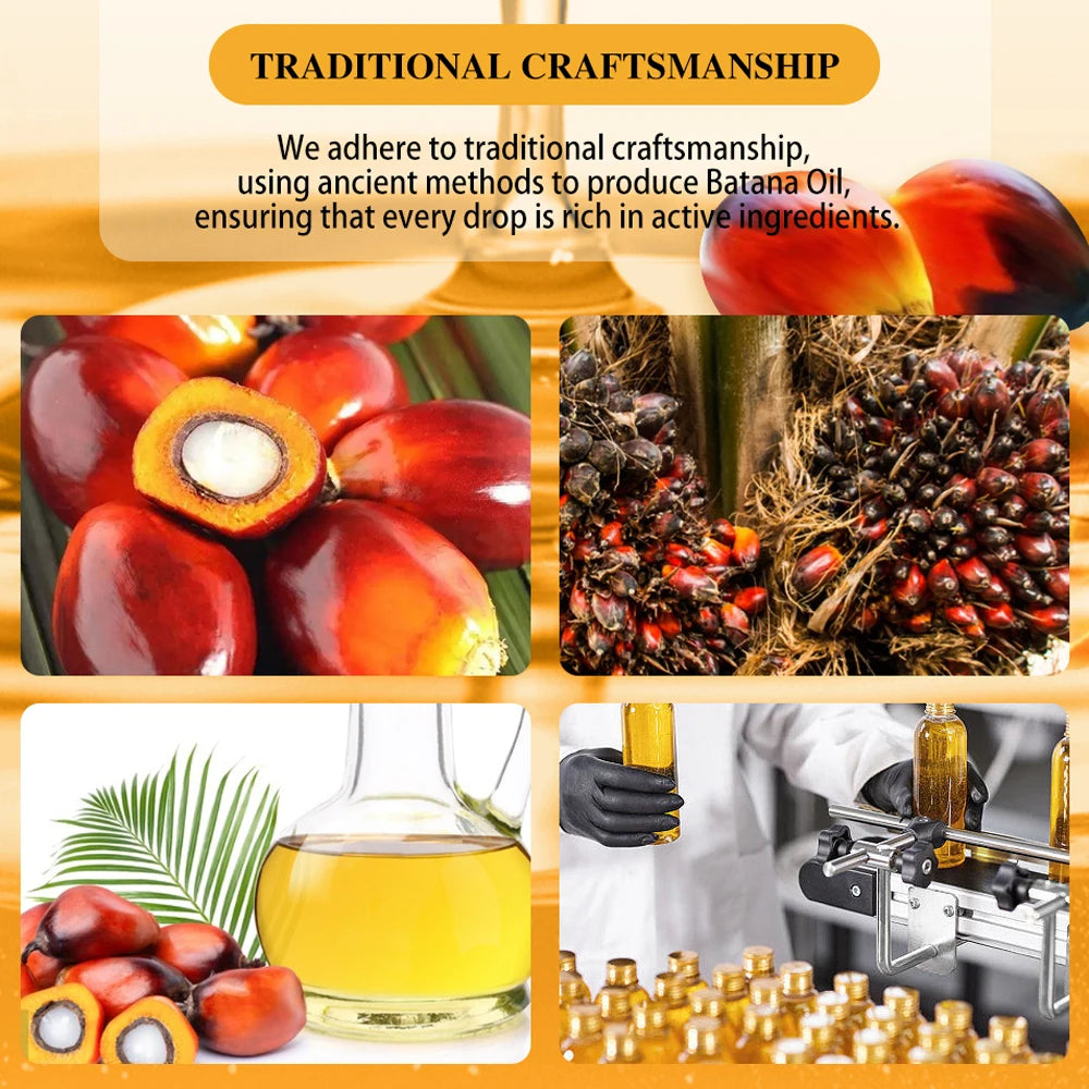 Natural Batana Hair Oil – Anti-Hair Loss & Root Strengthening Treatment (2pcs, 50ml)