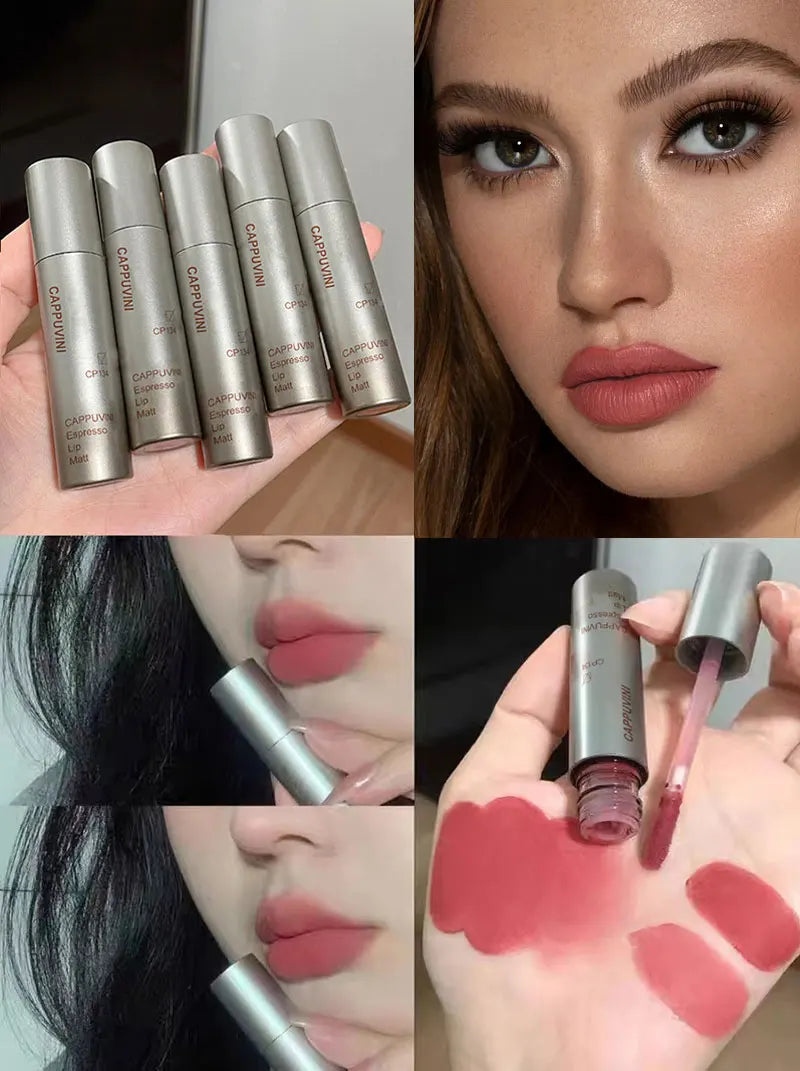 Cappuvini Velvet Matte Lip Gloss – Waterproof, Smudge-Proof & Long-Lasting