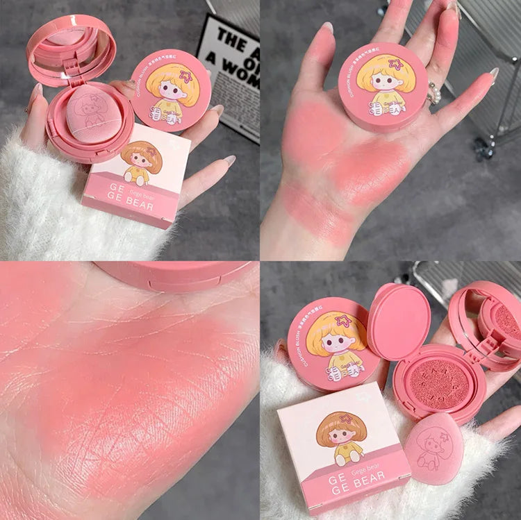 Gege Bear Cushion Blush by Gege Bear – Long-Lasting, Blendable & Whitening Finish