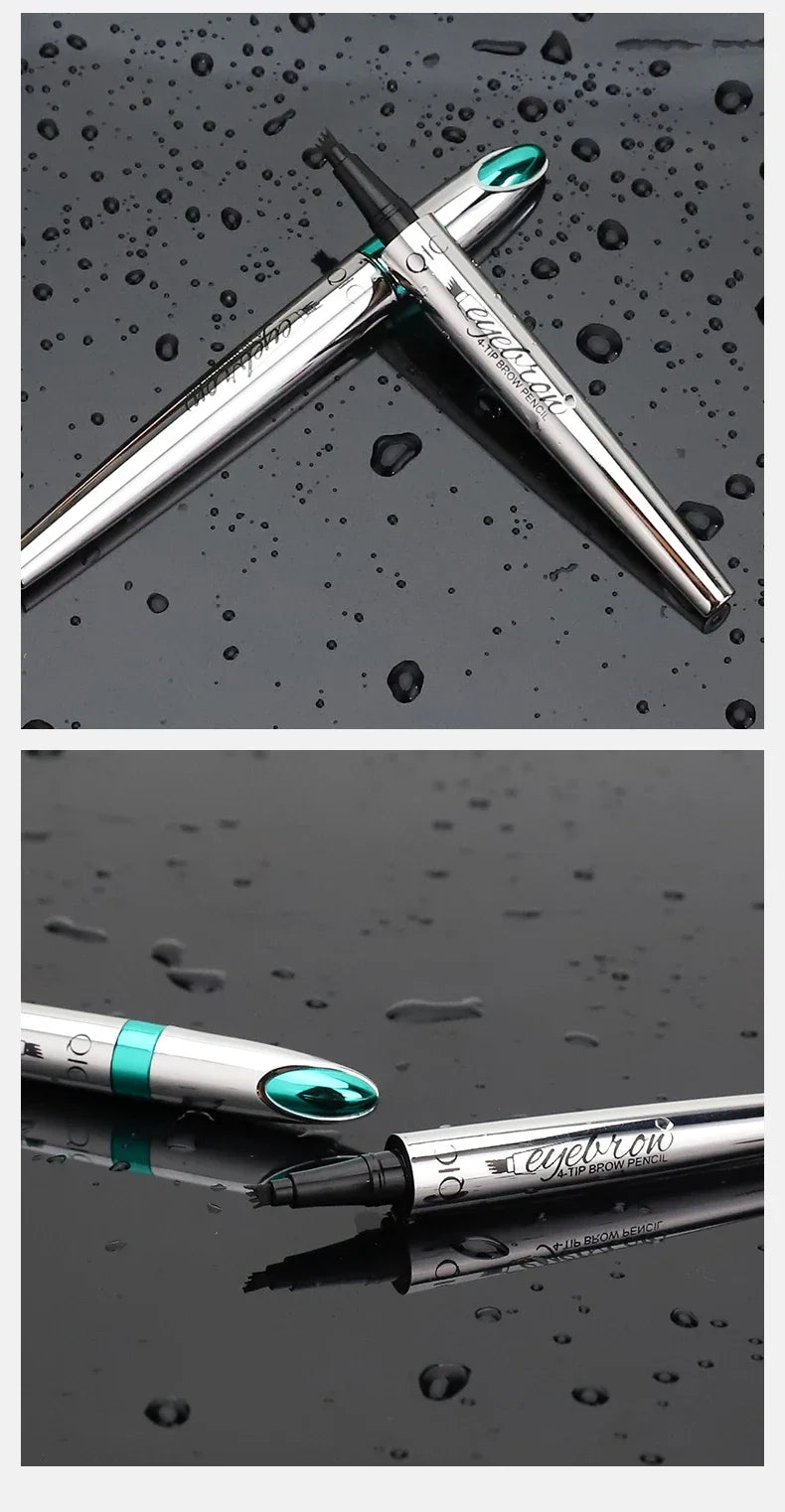 SAKSRAAR 5-Color Waterproof 4-Jaw Eyebrow Tattoo Pencil – Ultra-Fine, Long-Lasting Brow Pen