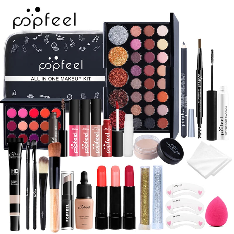 POPFEEL All-In-One Makeup Kit – Full Face Makeup Set for Women