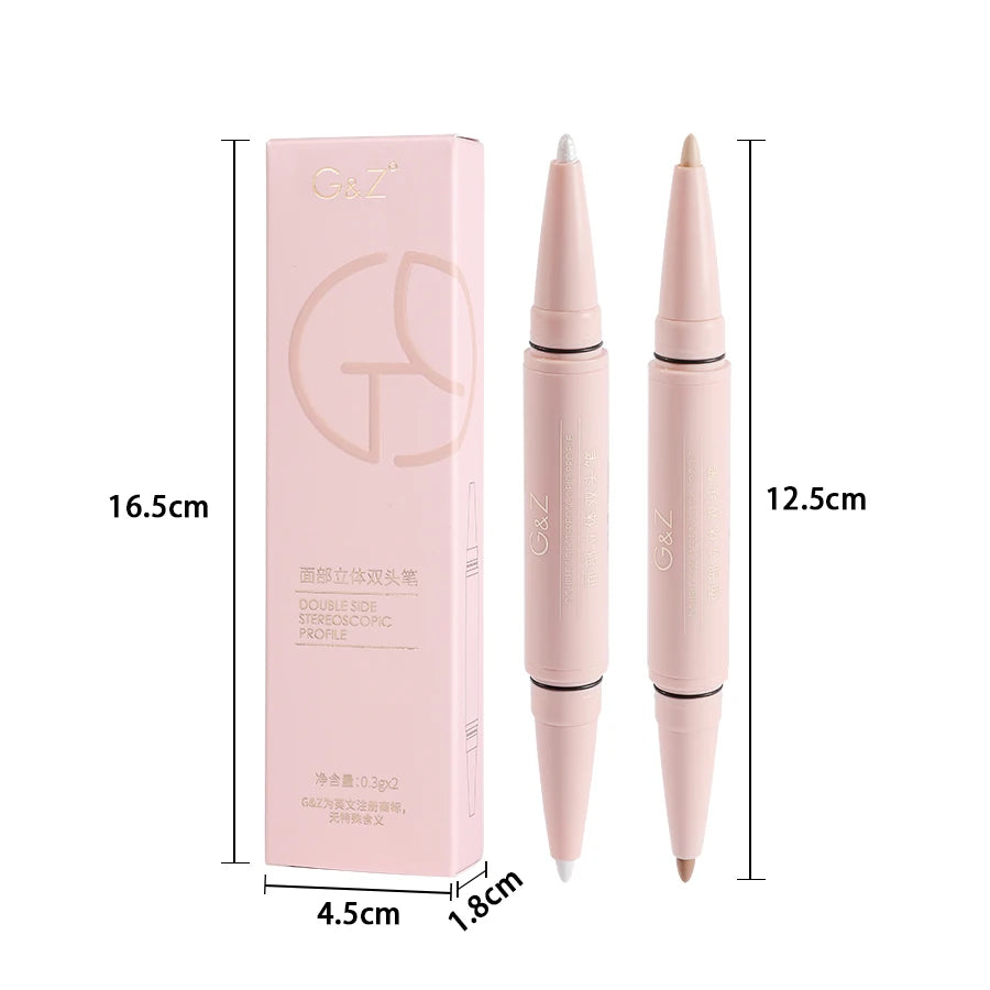 G&Z 2-in-1 Contour & Highlight Pen – Dual Head Facial Shaping Stick