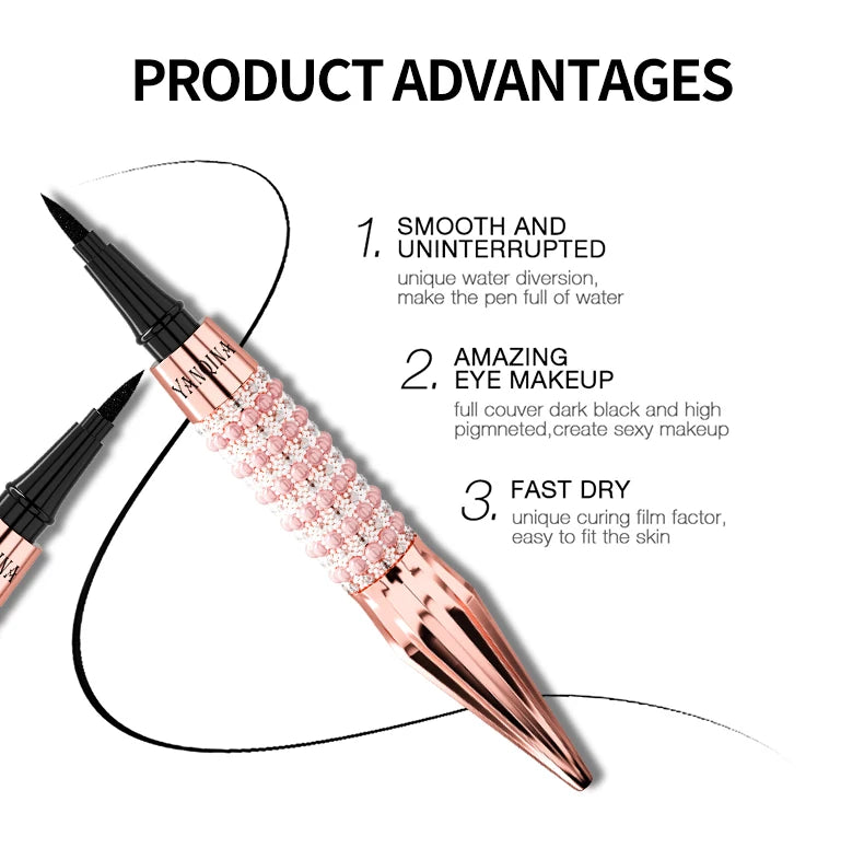 YANQINA Precision Liquid Eyeliner Pen – Waterproof, Long-Lasting, Quick-Dry