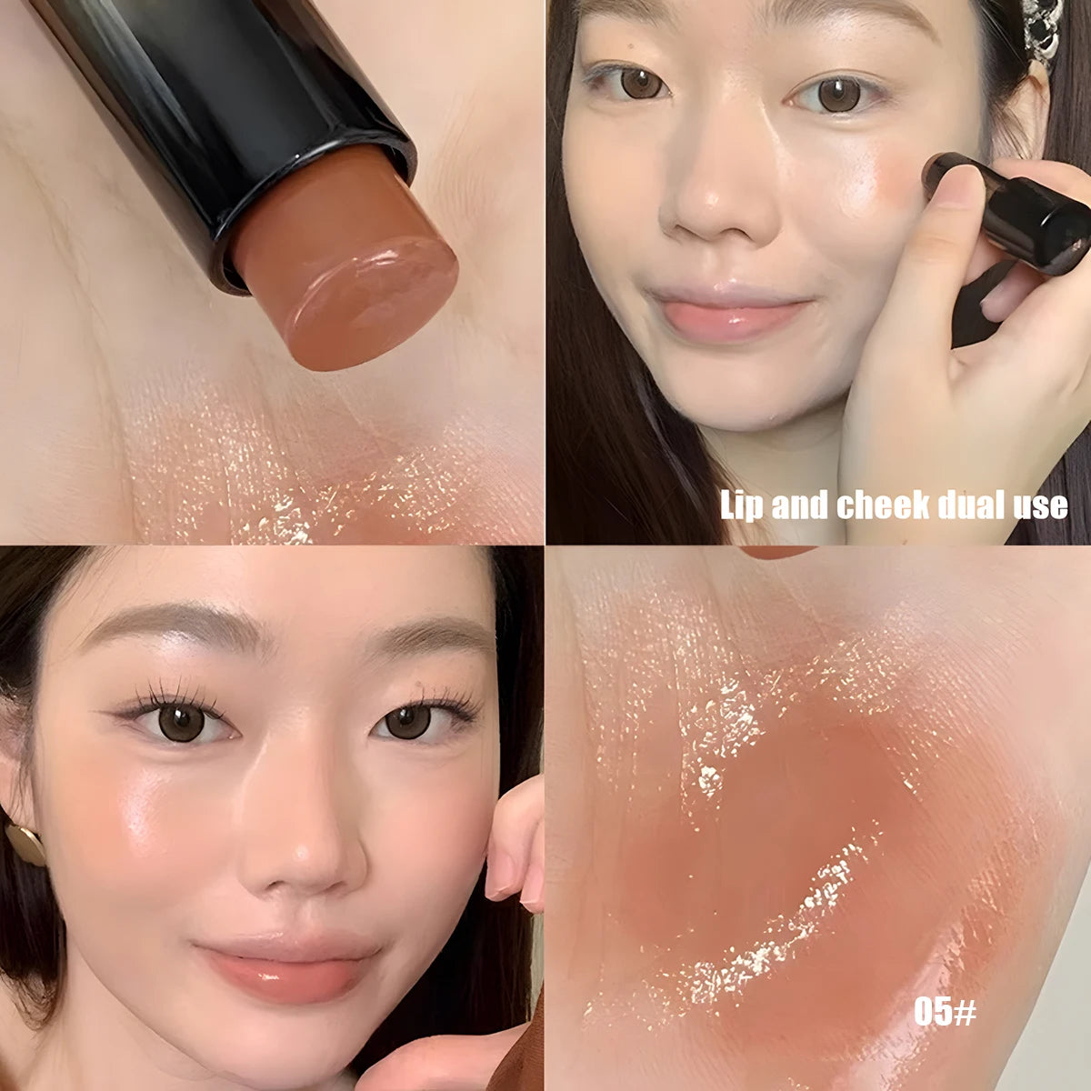Lápiz labial resistente al agua LuxuryGlow Red Brown: hidratante, duradero y con brillo de espejo.