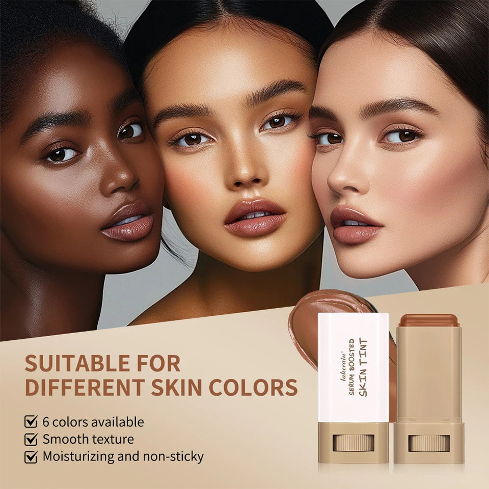 Lakerain Eraser Foundation Stick – Serum-Infused Skin Tint for Flawless, Hydrated Coverage