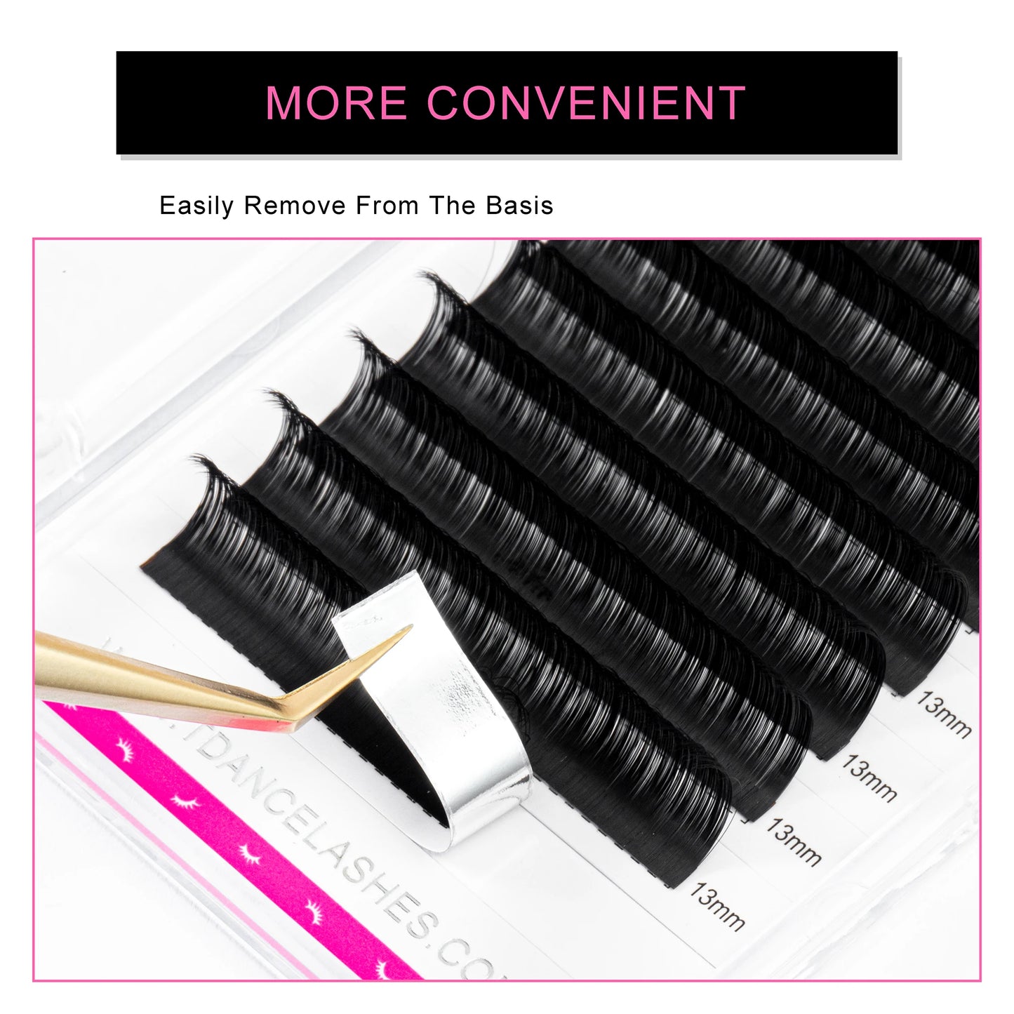 TDANCE Faux Mink Lash Extensions – Soft, Professional Individual Trays C60