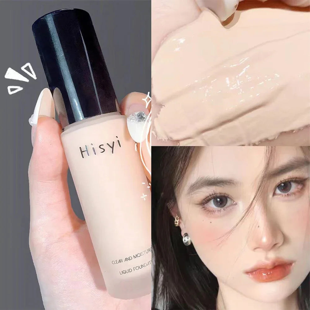كريم أساس سائل عالي التغطية من LuxuryGlow - قاعدة مقاومة للماء والتحكم في الزيوت