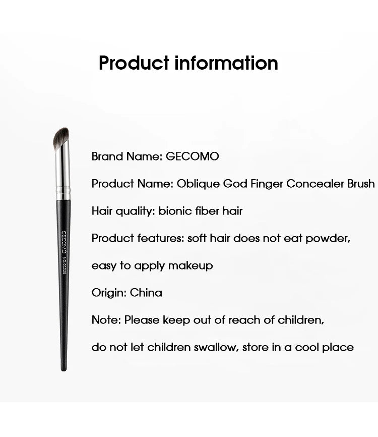 GECOMO Finger Concealer Brush – Soft Round Head for Spot & Pimple Coverage