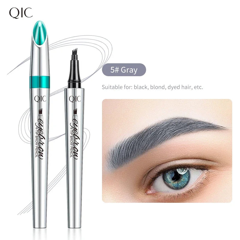 SAKSRAAR 5-Color Waterproof 4-Jaw Eyebrow Tattoo Pencil – Ultra-Fine, Long-Lasting Brow Pen