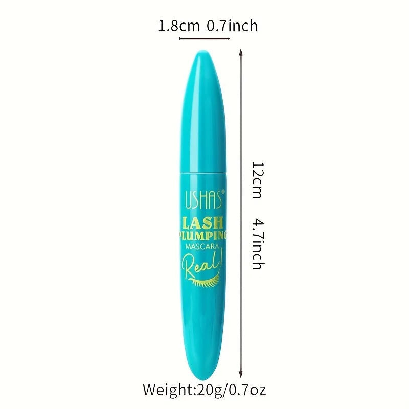 USHAS 4D Ultra Long Lasting Waterproof Mascara – Fiber Lash Extension with 360° Spiral Brush