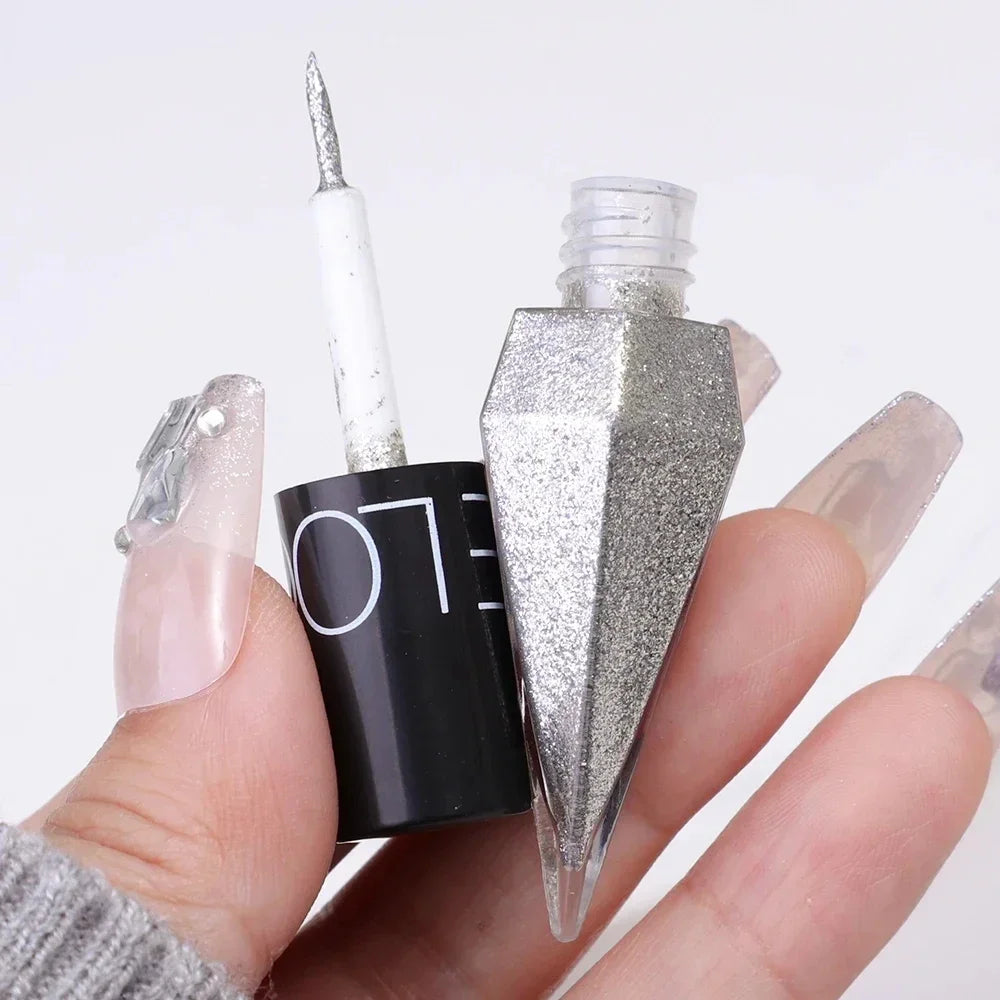 SAKSRAAR Diamond Glitter Eyeliner & Eyeshadow – Waterproof, Shimmer, Long-Lasting (2.5g)