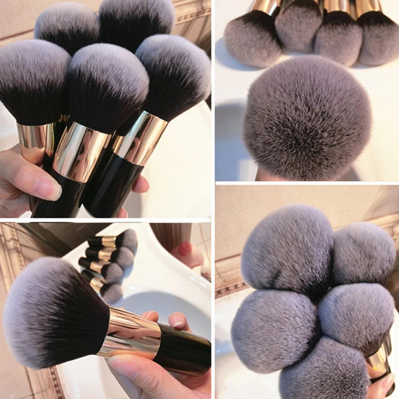 LuxuryGlow Large Soft Foundation & Blush Makeup Brush – Big Size Face Brush