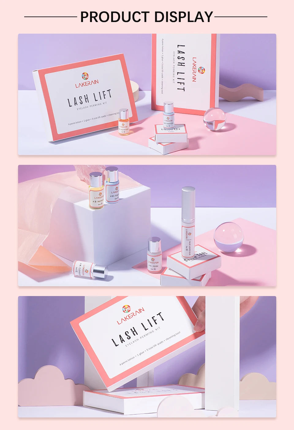 ibcccndc Lash Lift Kit – Long-Lasting Eyelash Perming & Curling Solution for Home & Salon