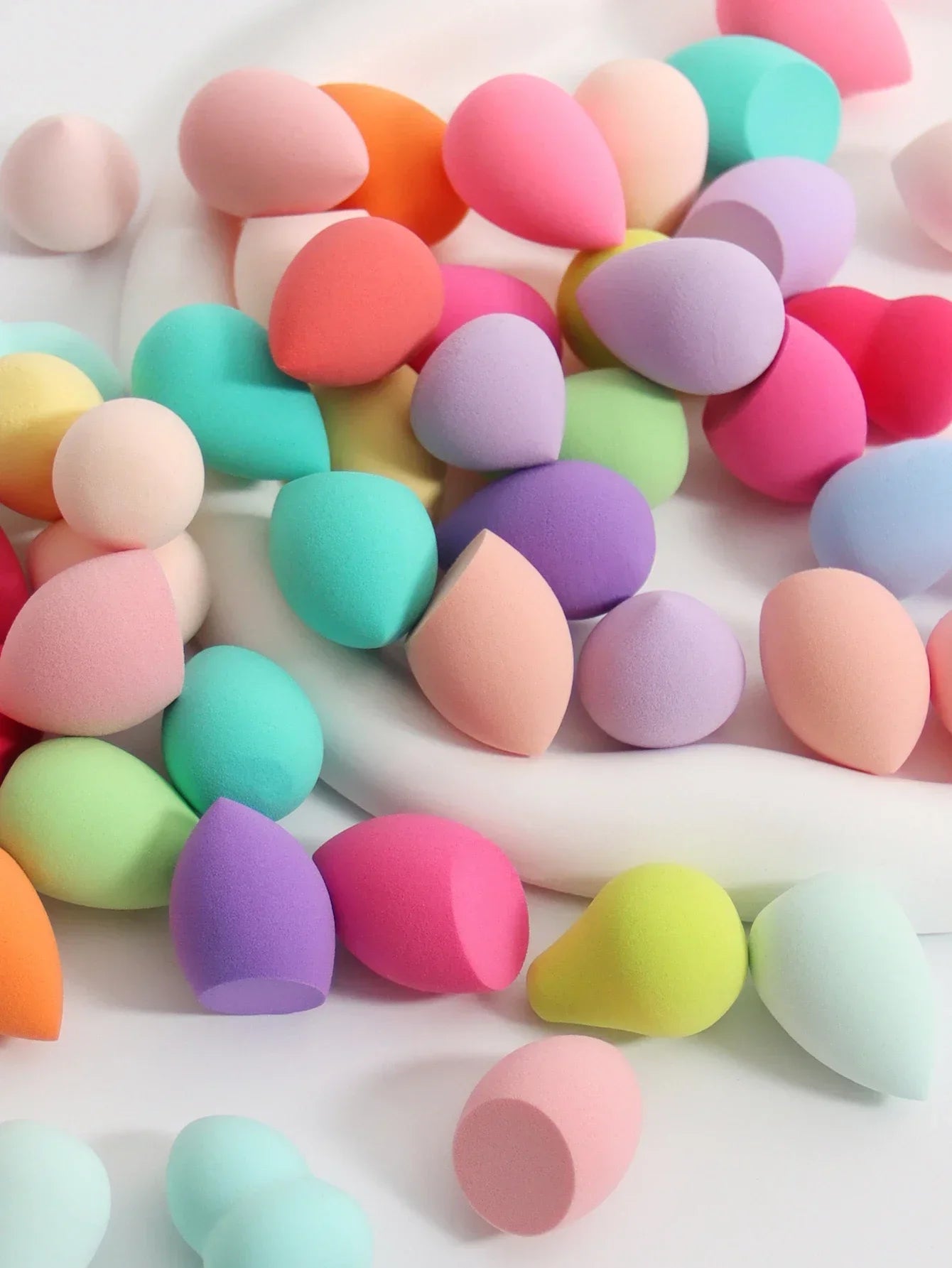 ZXZZS Mini Makeup Sponge Eggs – 10/20/50/100 Pack | Multi-Color Foundation Blending Puff
