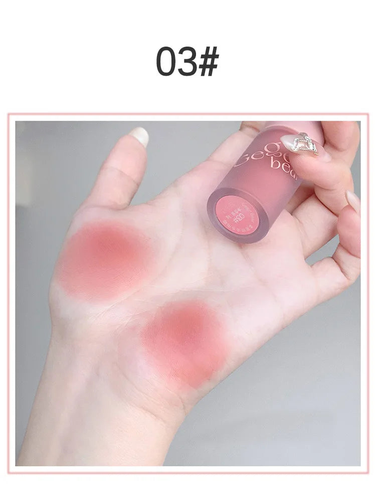 Crema de terciopelo 4 en 1 Gege Bear: lápiz labial, rubor, sombra de ojos y contorno