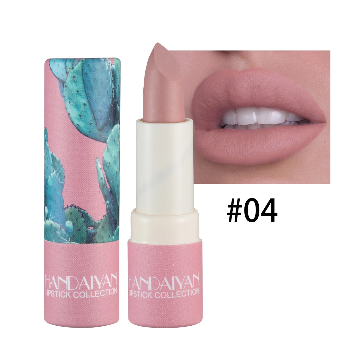 Handaiyan Naked Color Velvet Matte Lipstick – Long-Lasting & Moisturizing