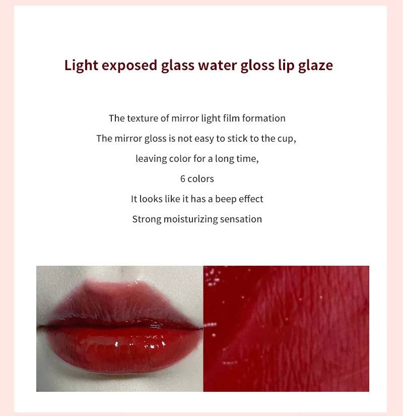 Laca de labios HERORANGE efecto cristal: brillo de espejo, hidratante y antimanchas (7 g)