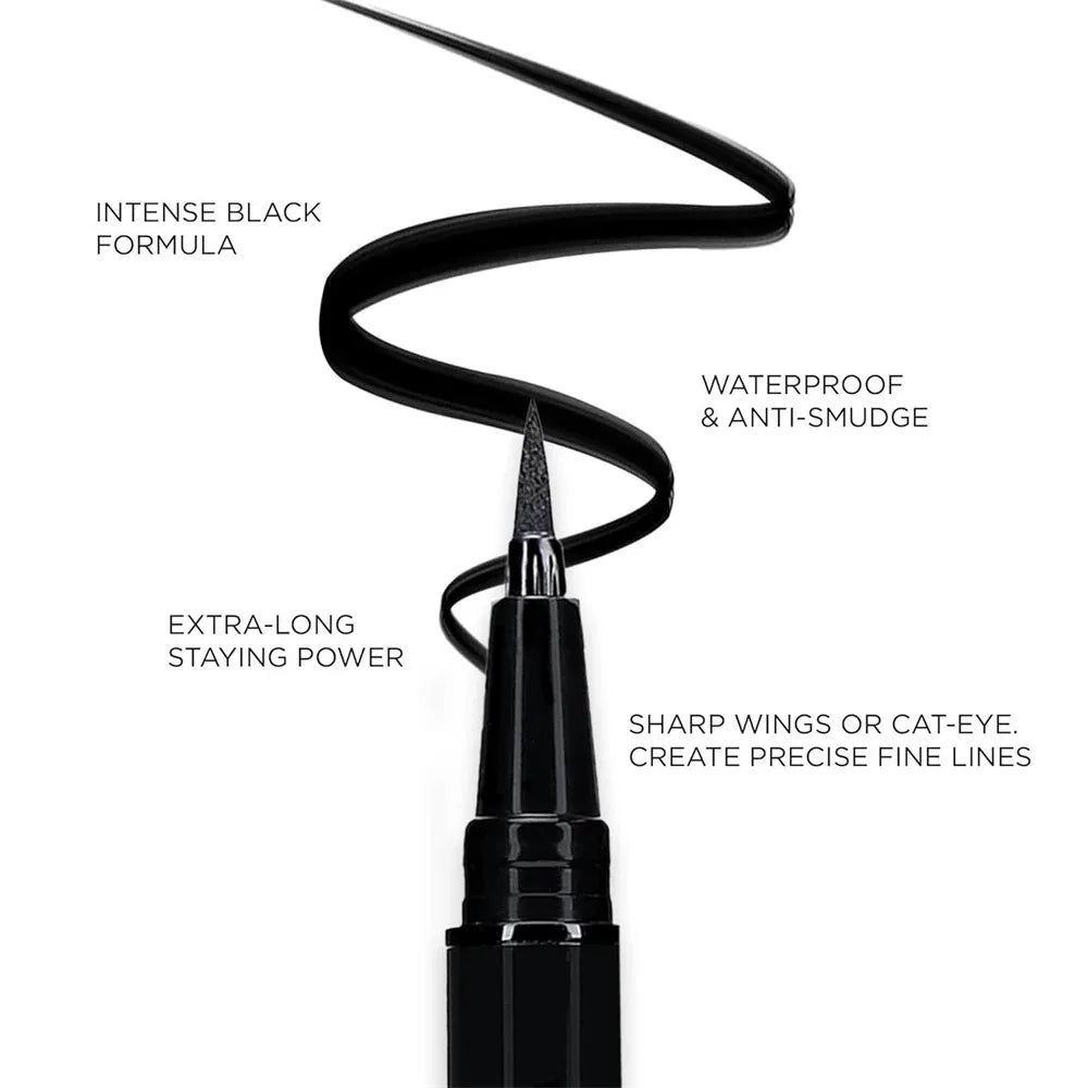 LuxuryGlow Quick-Dry Waterproof Eyeliner Pencil – 24H Long-Lasting, Smudge-Proof, Matte Finish
